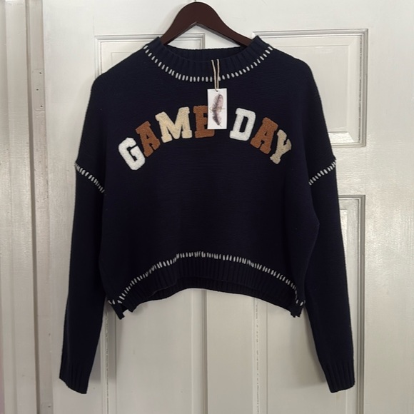Women’s oversized sweater, Jessica Simpson, Size XS, Color Navy, NWT - Picture 1 of 10